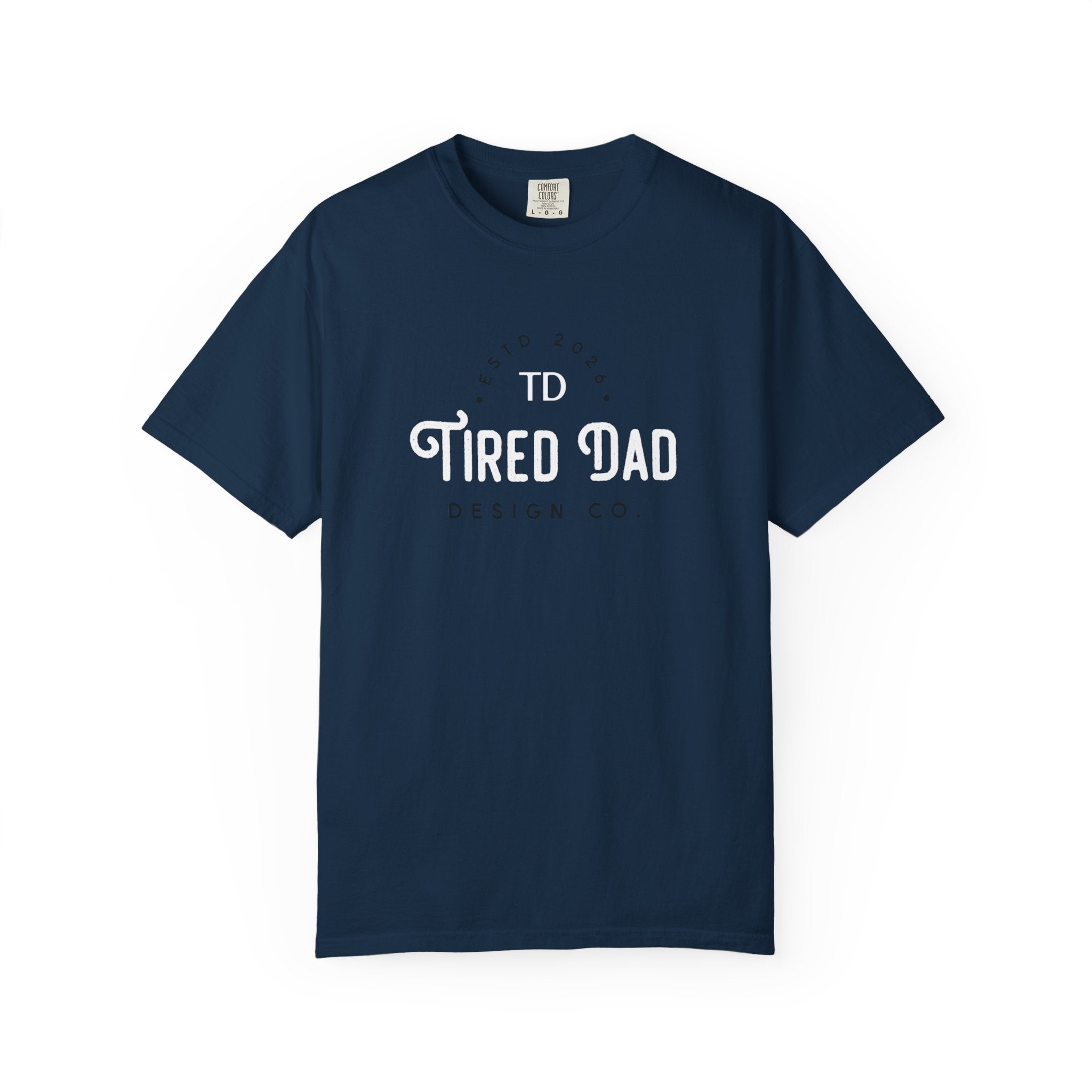 Tired Dad T-Shirt | Vintage Typography Dad Shirt