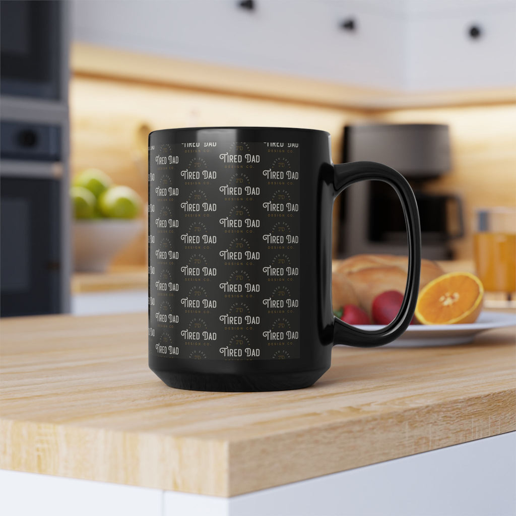 Tired Dad Coffee Mug — Father’s Day Black Mug (11oz/15oz)