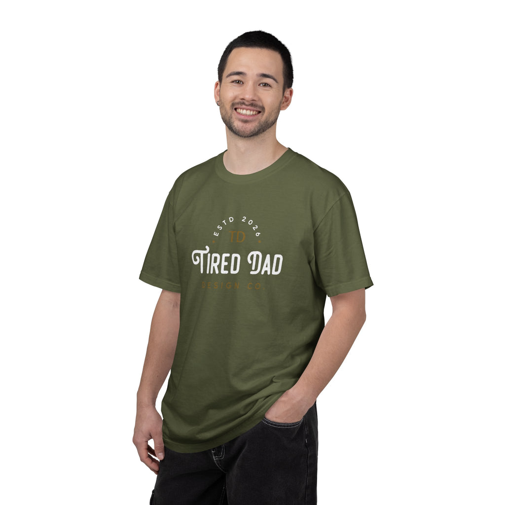 Tired Dad T-Shirt | Vintage Typography Dad Shirt