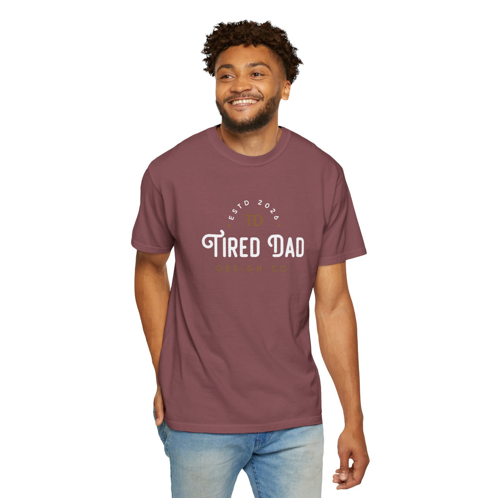 Tired Dad T-Shirt | Vintage Typography Dad Shirt