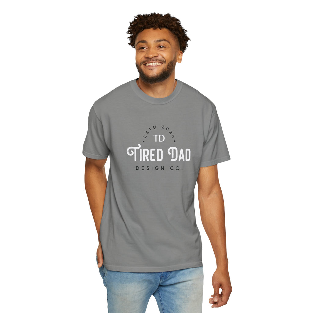 Tired Dad T-Shirt | Vintage Typography Dad Shirt