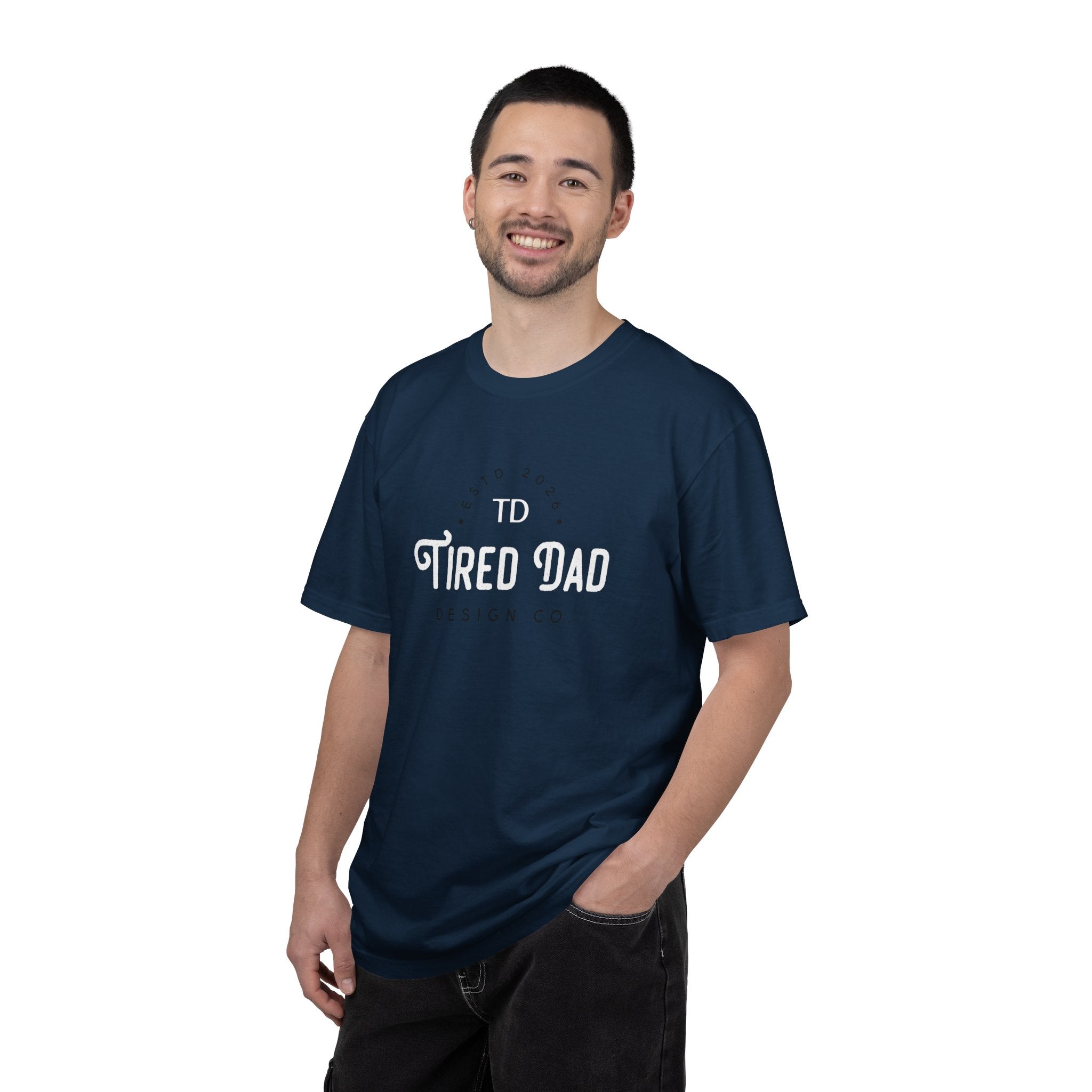Tired Dad T-Shirt | Vintage Typography Dad Shirt