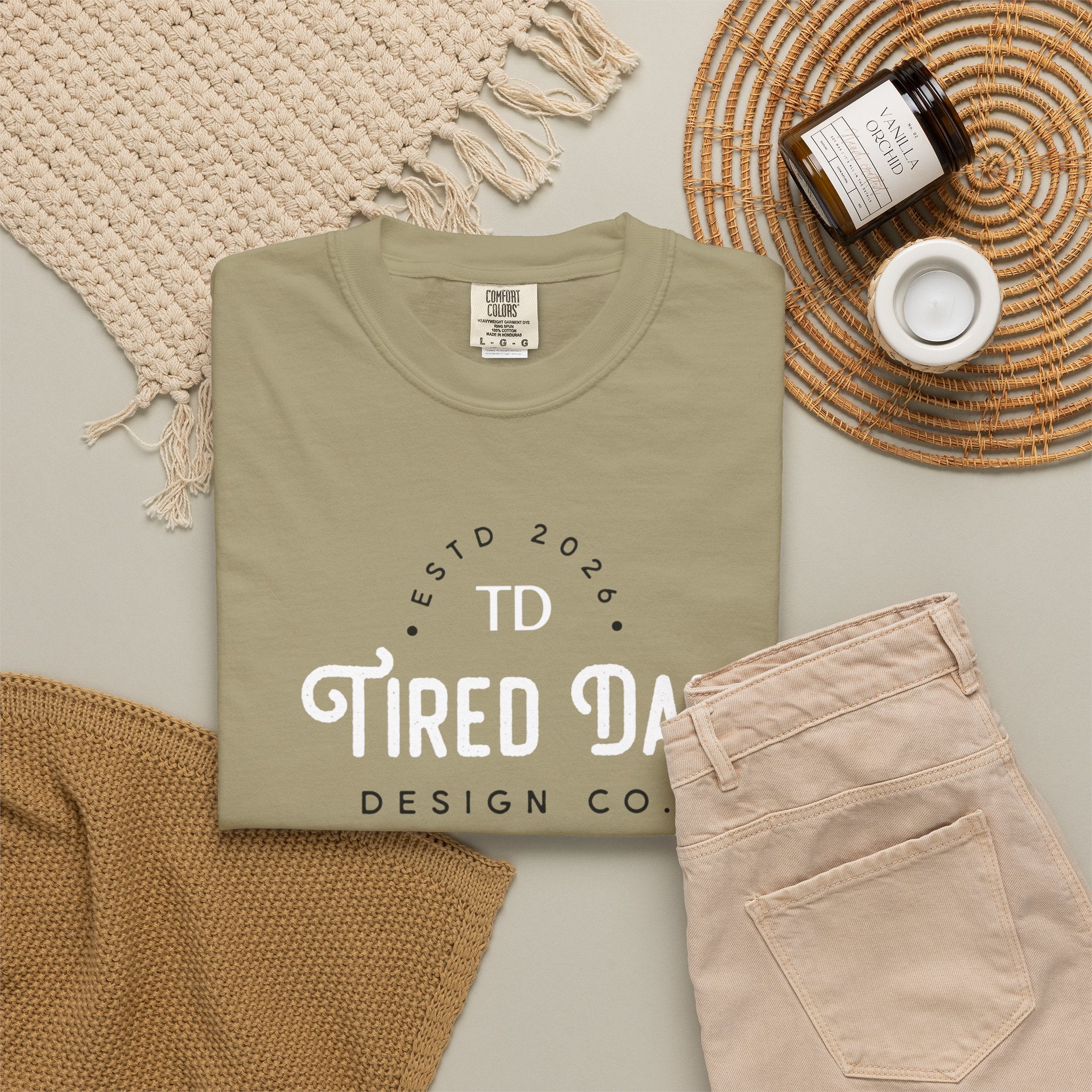 Tired Dad T-Shirt | Vintage Typography Dad Shirt
