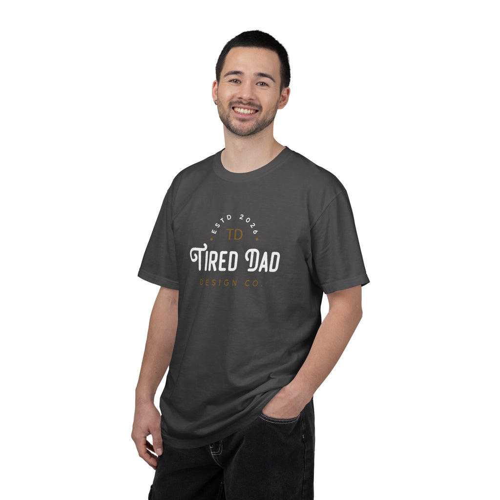 Tired Dad T-Shirt | Vintage Typography Dad Shirt