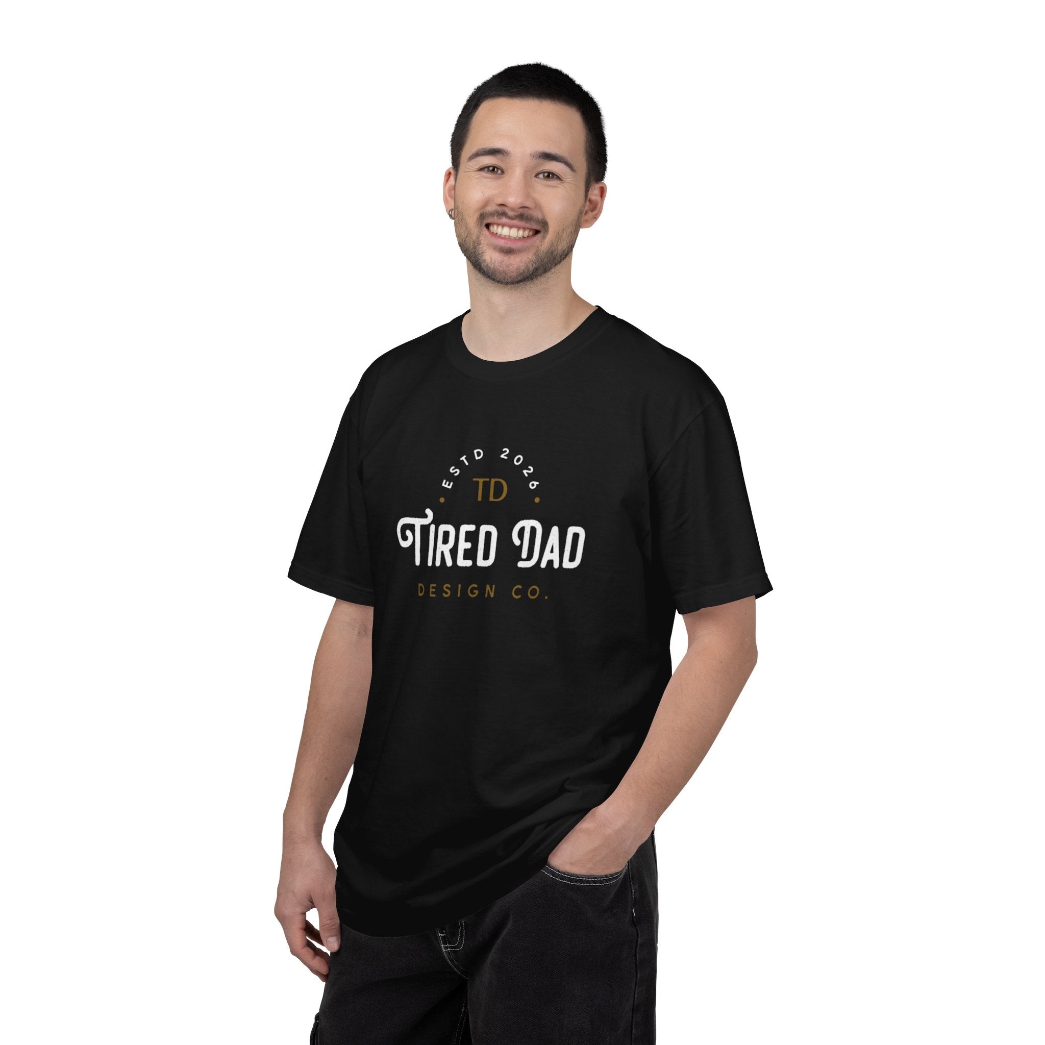 Tired Dad T-Shirt | Vintage Typography Dad Shirt