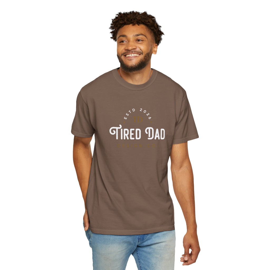 Tired Dad T-Shirt | Vintage Typography Dad Shirt