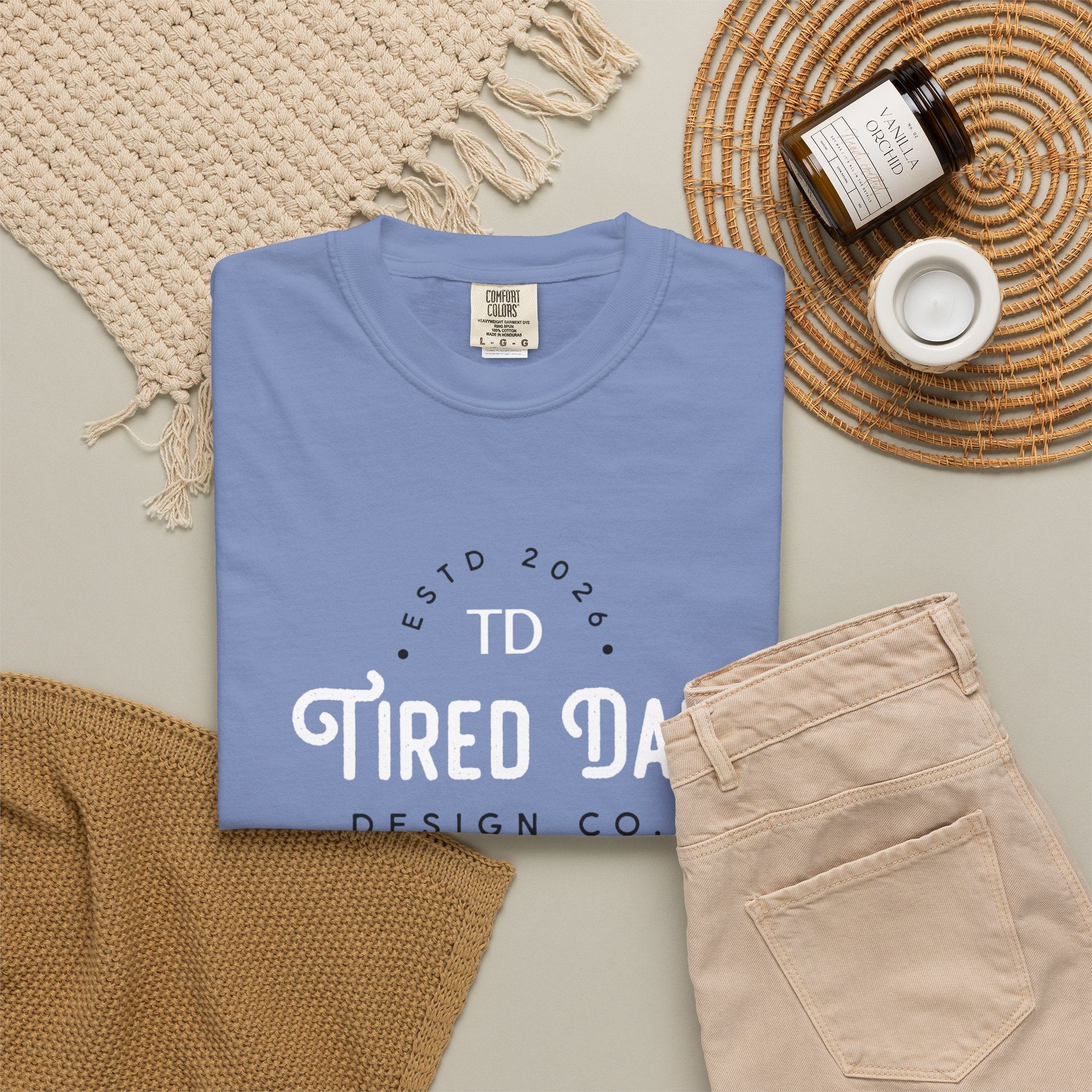 Tired Dad T-Shirt | Vintage Typography Dad Shirt