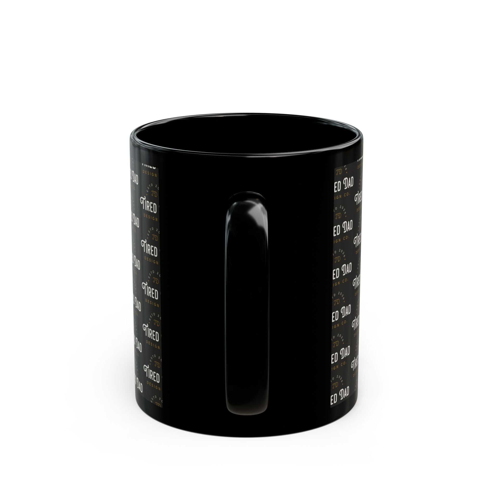 Tired Dad Coffee Mug — Father’s Day Black Mug (11oz/15oz)
