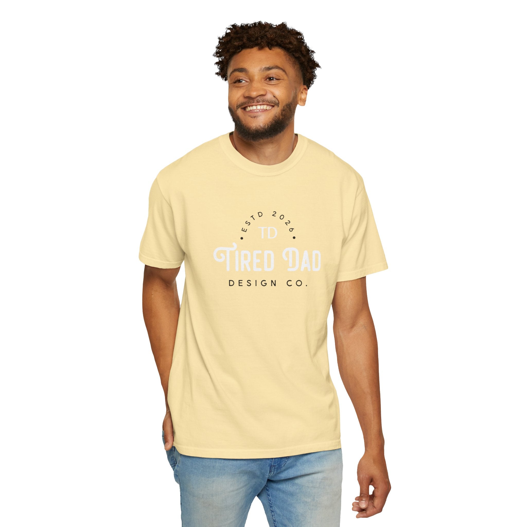 Tired Dad T-Shirt | Vintage Typography Dad Shirt