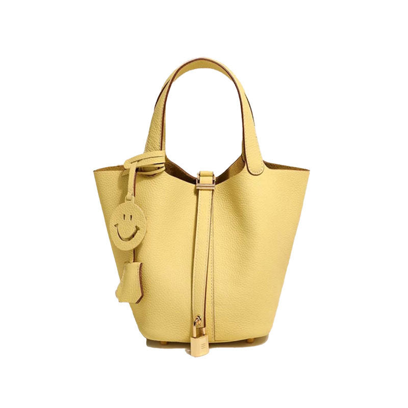 Women's Leather Bucket Bag