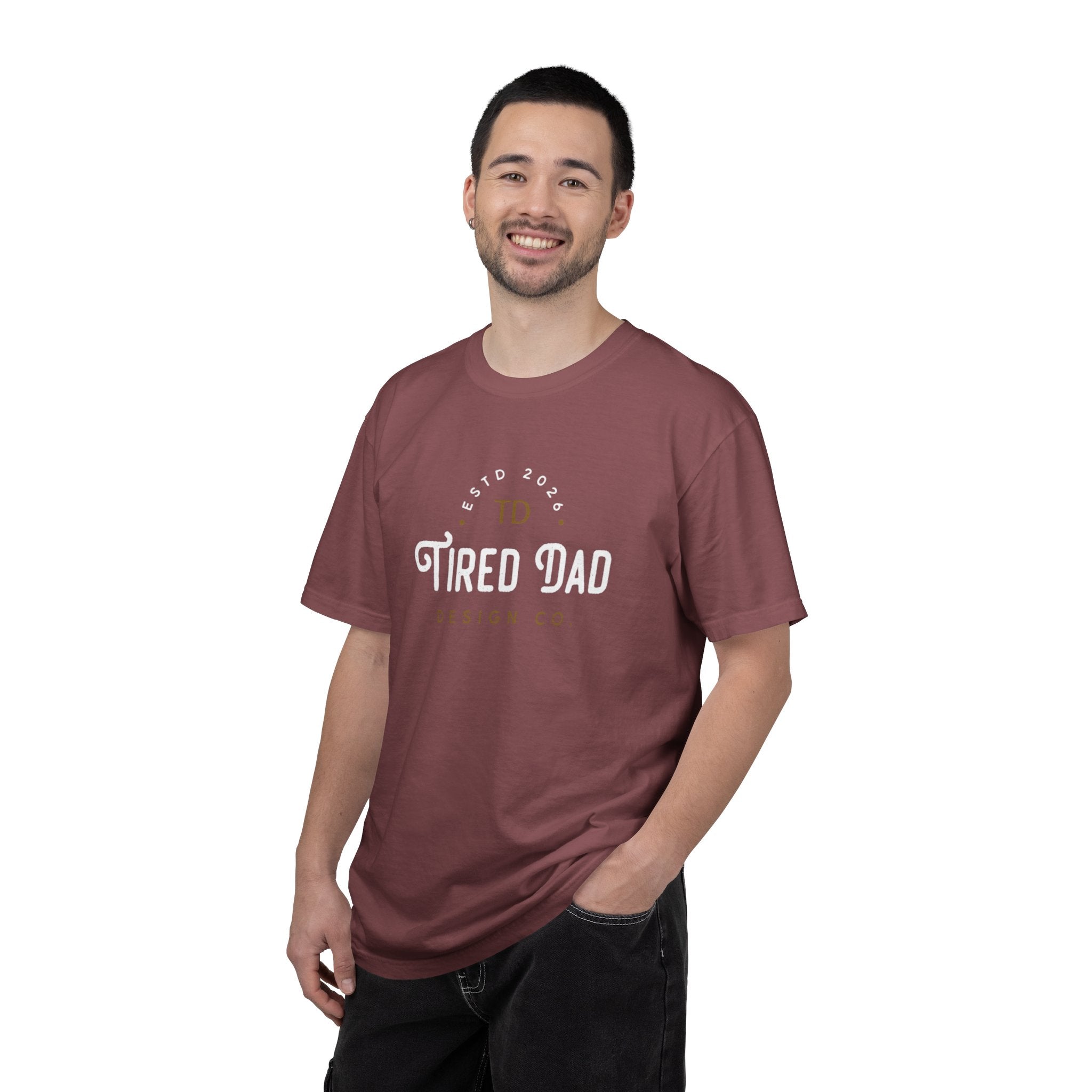 Tired Dad T-Shirt | Vintage Typography Dad Shirt