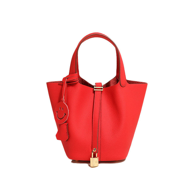 Women's Leather Bucket Bag
