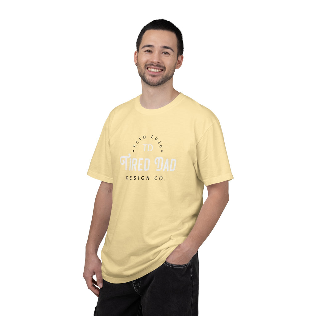 Tired Dad T-Shirt | Vintage Typography Dad Shirt