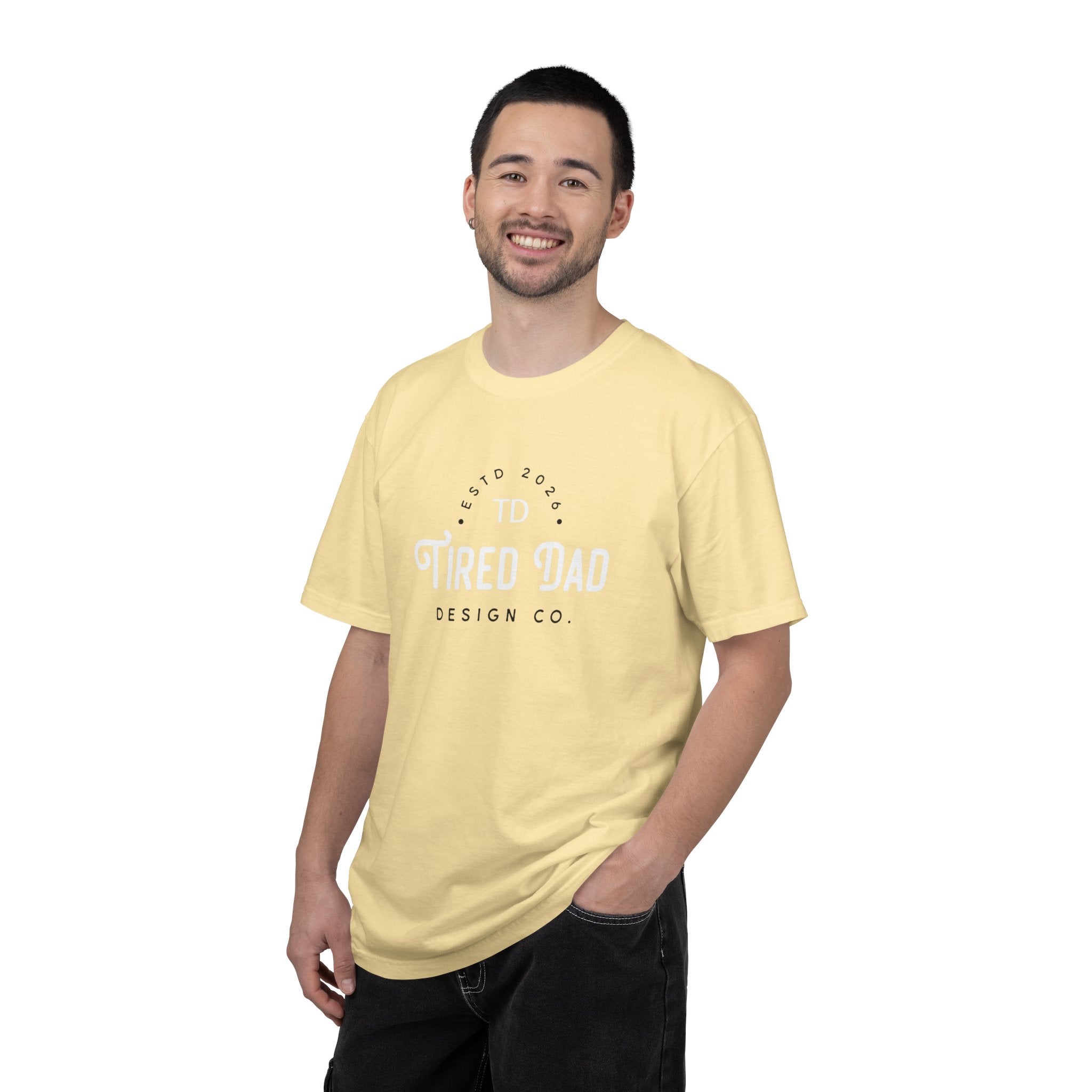 Tired Dad T-Shirt | Vintage Typography Dad Shirt
