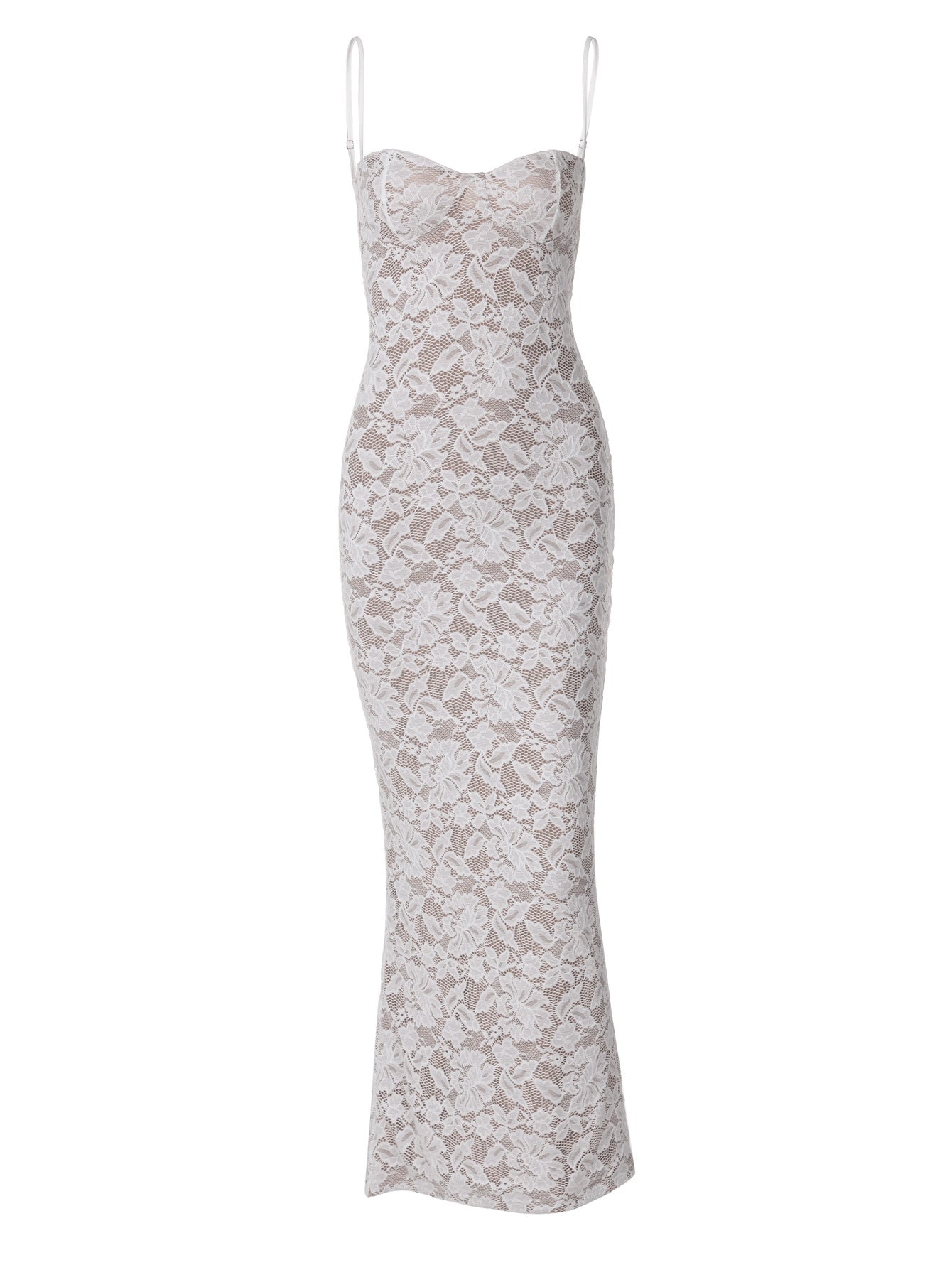 Women's Lace Backless Long Dress