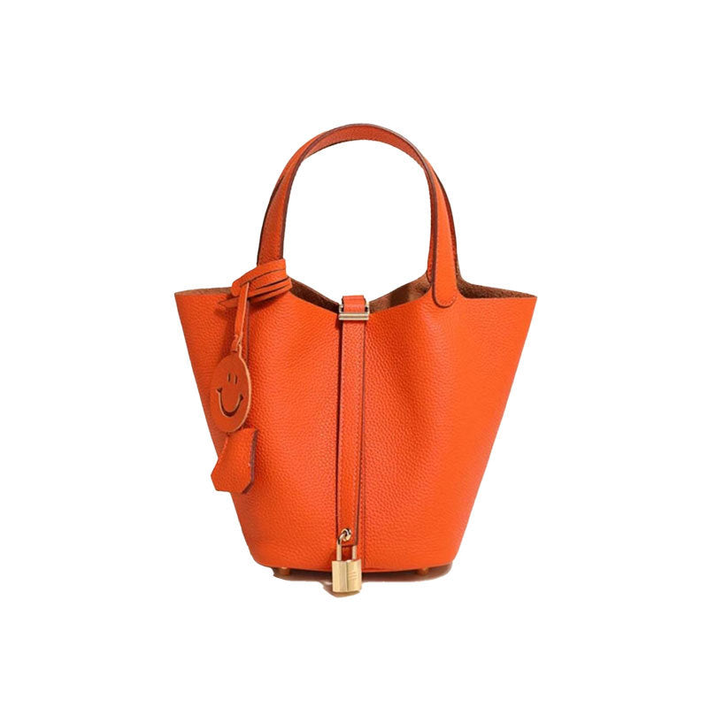 Women's Leather Bucket Bag