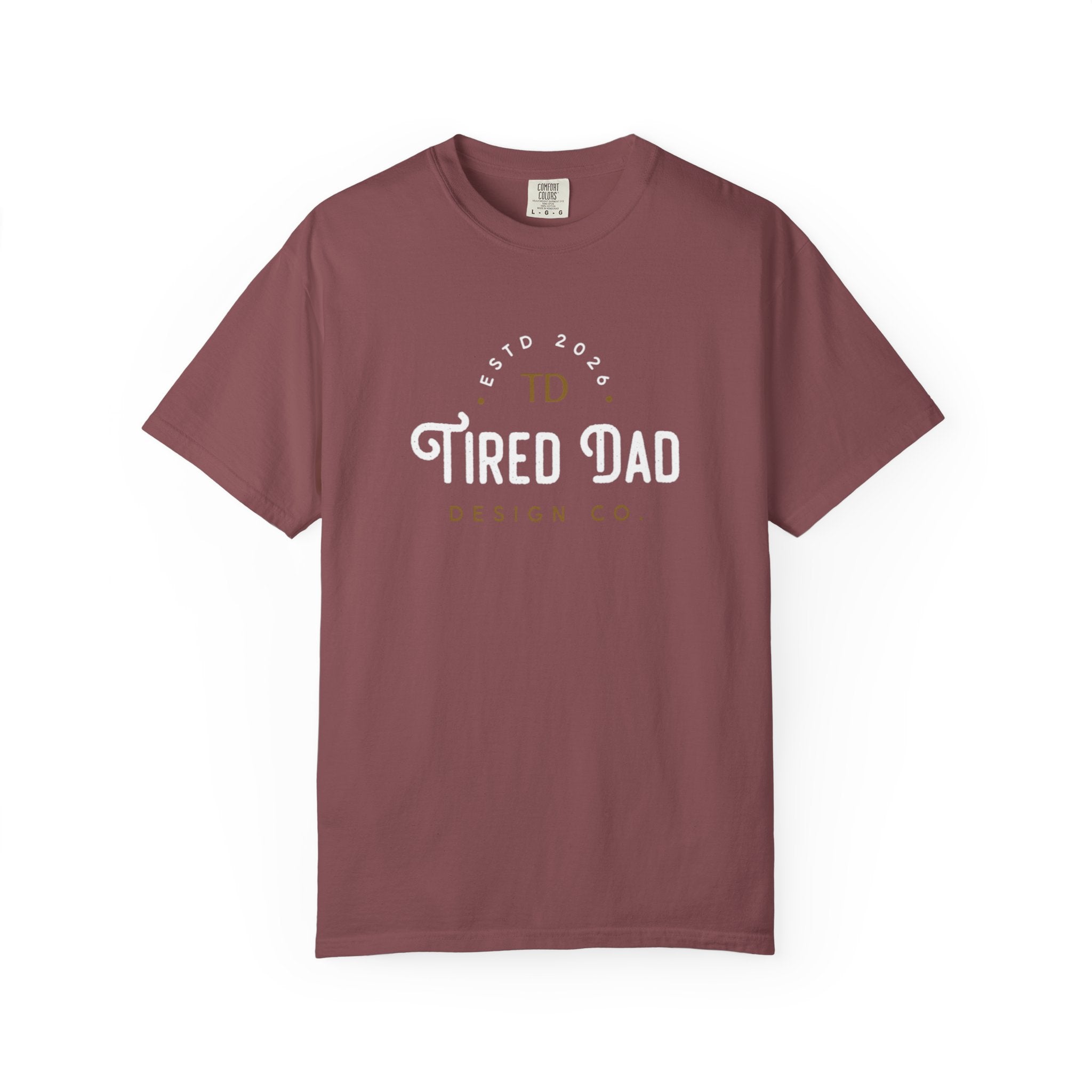 Tired Dad T-Shirt | Vintage Typography Dad Shirt
