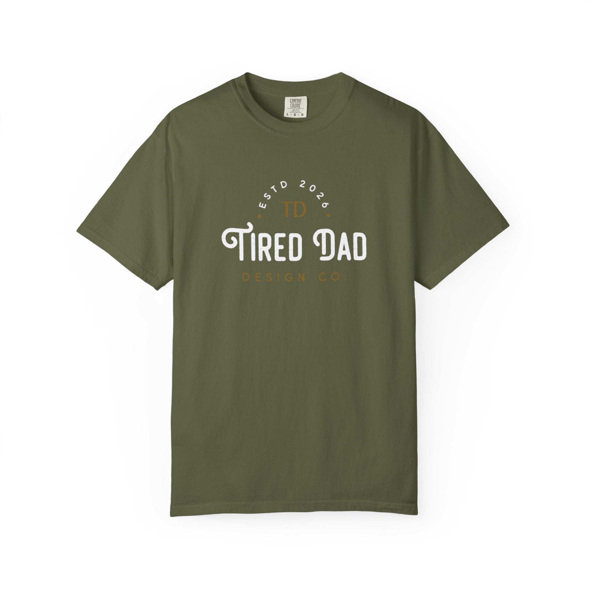 Tired Dad T-Shirt | Vintage Typography Dad Shirt