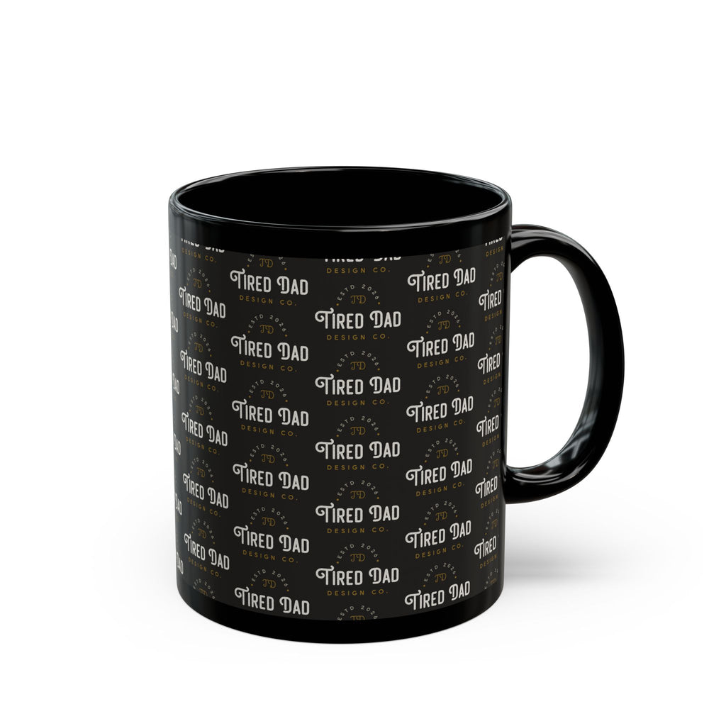 Tired Dad Coffee Mug — Father’s Day Black Mug (11oz/15oz)