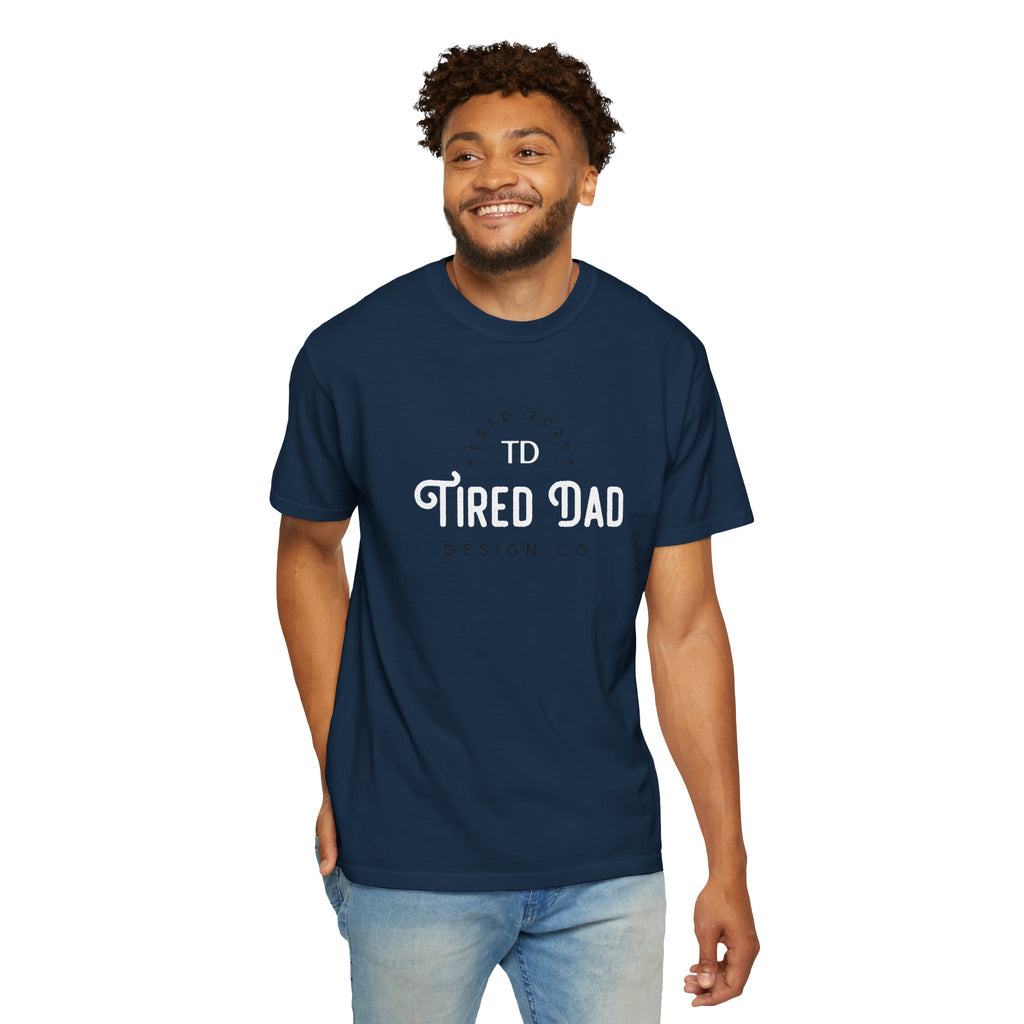 Tired Dad T-Shirt | Vintage Typography Dad Shirt