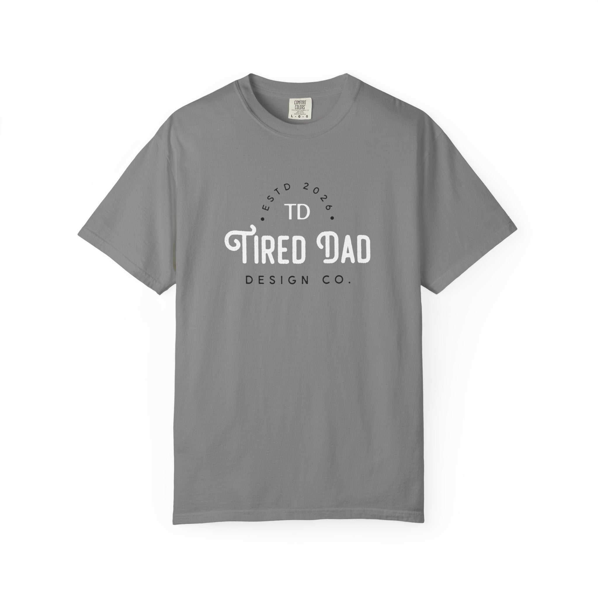 Tired Dad T-Shirt | Vintage Typography Dad Shirt