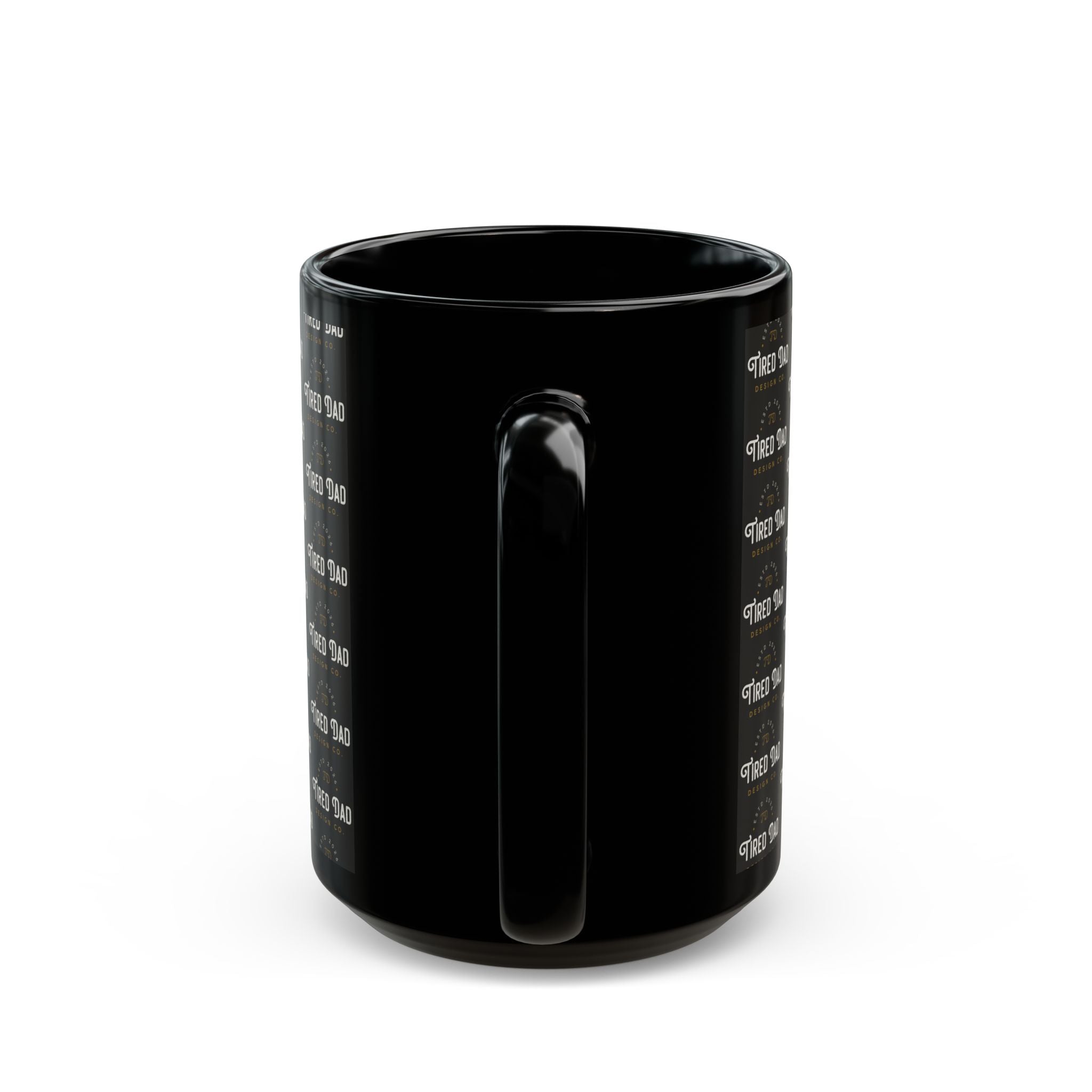 Tired Dad Coffee Mug — Father’s Day Black Mug (11oz/15oz)