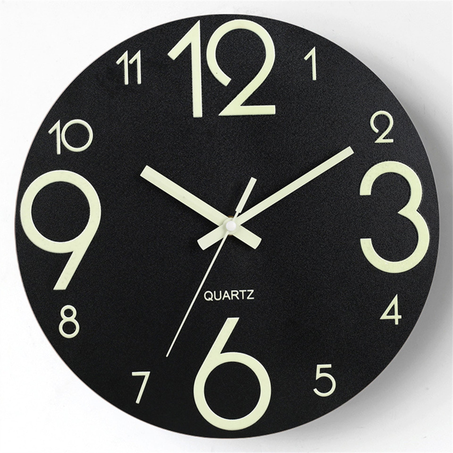 Silent Luminous Wooden Wall Clock