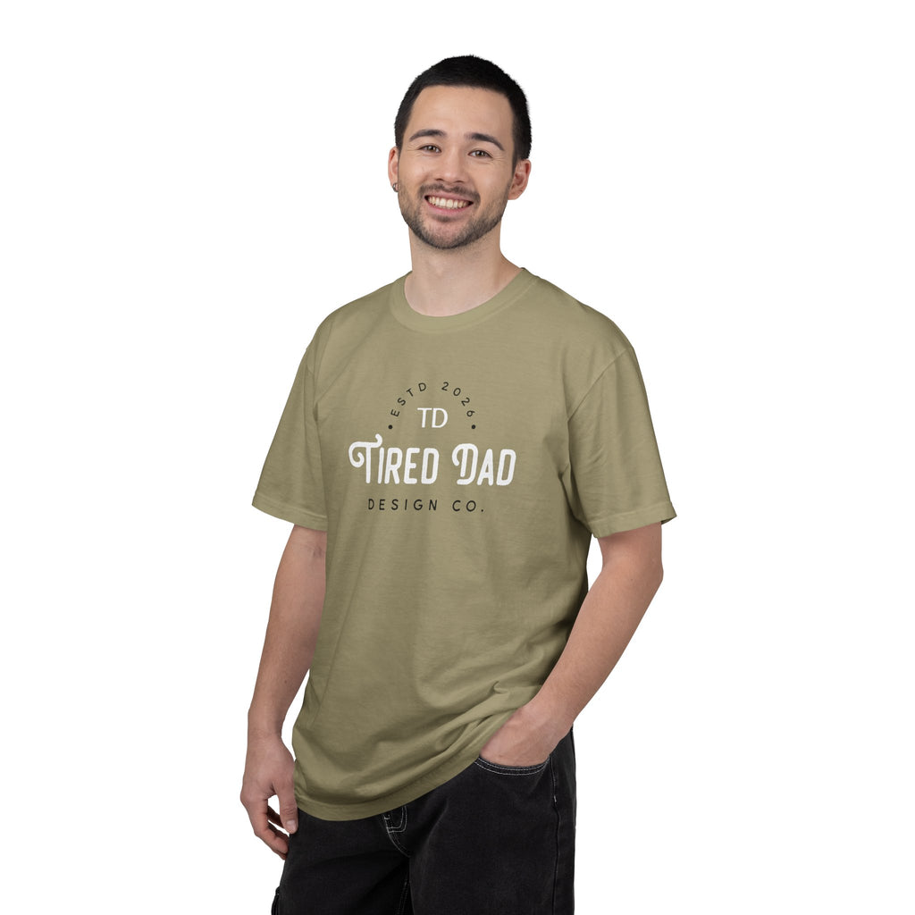 Tired Dad T-Shirt | Vintage Typography Dad Shirt