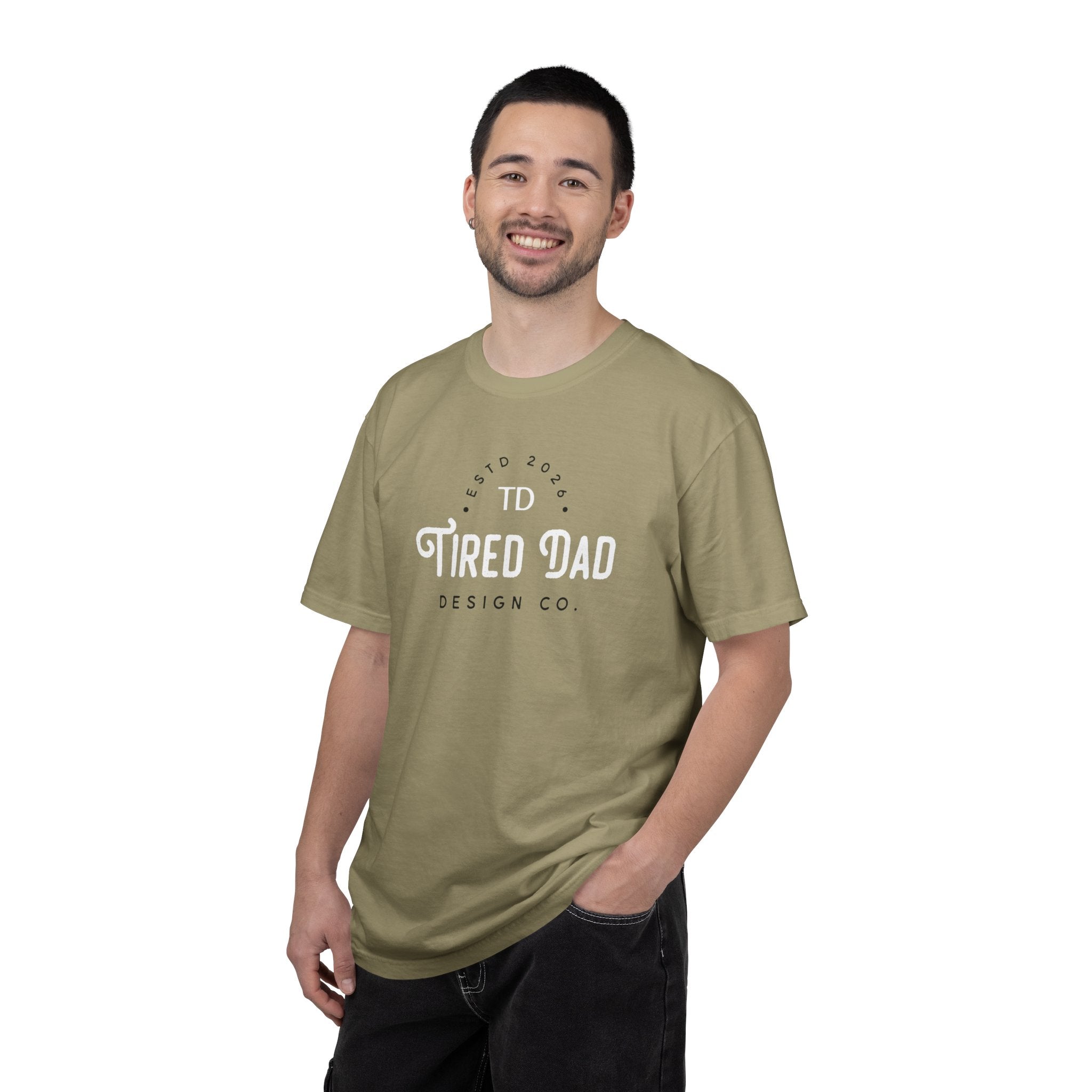 Tired Dad T-Shirt | Vintage Typography Dad Shirt