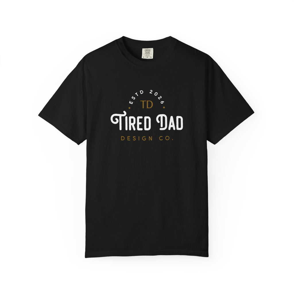 Tired Dad T-Shirt | Vintage Typography Dad Shirt
