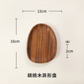 Wooden Snack Plate Japanese-Style Acacia Wood Dessert Tray