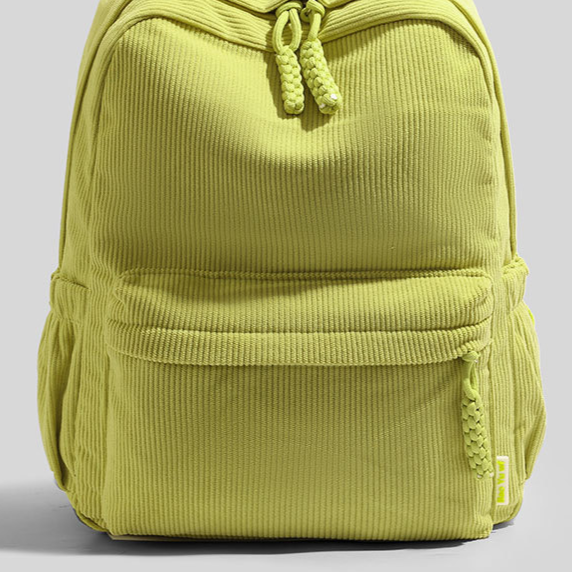 Corduroy Casual Backpack with Air Cushion Straps