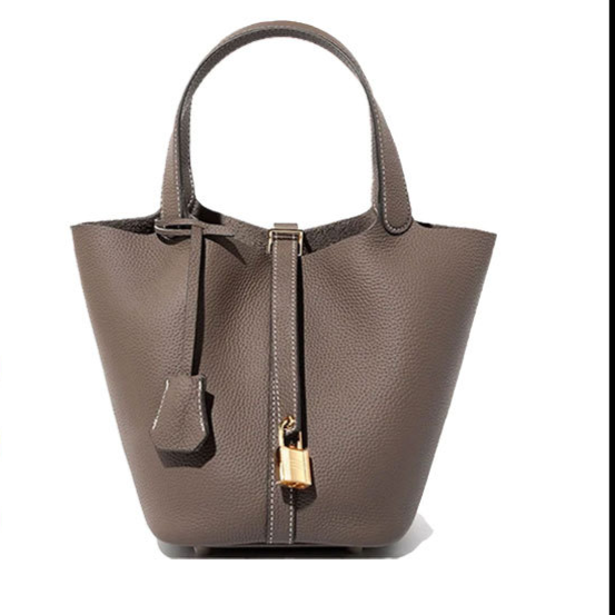 Women's Leather Bucket Bag