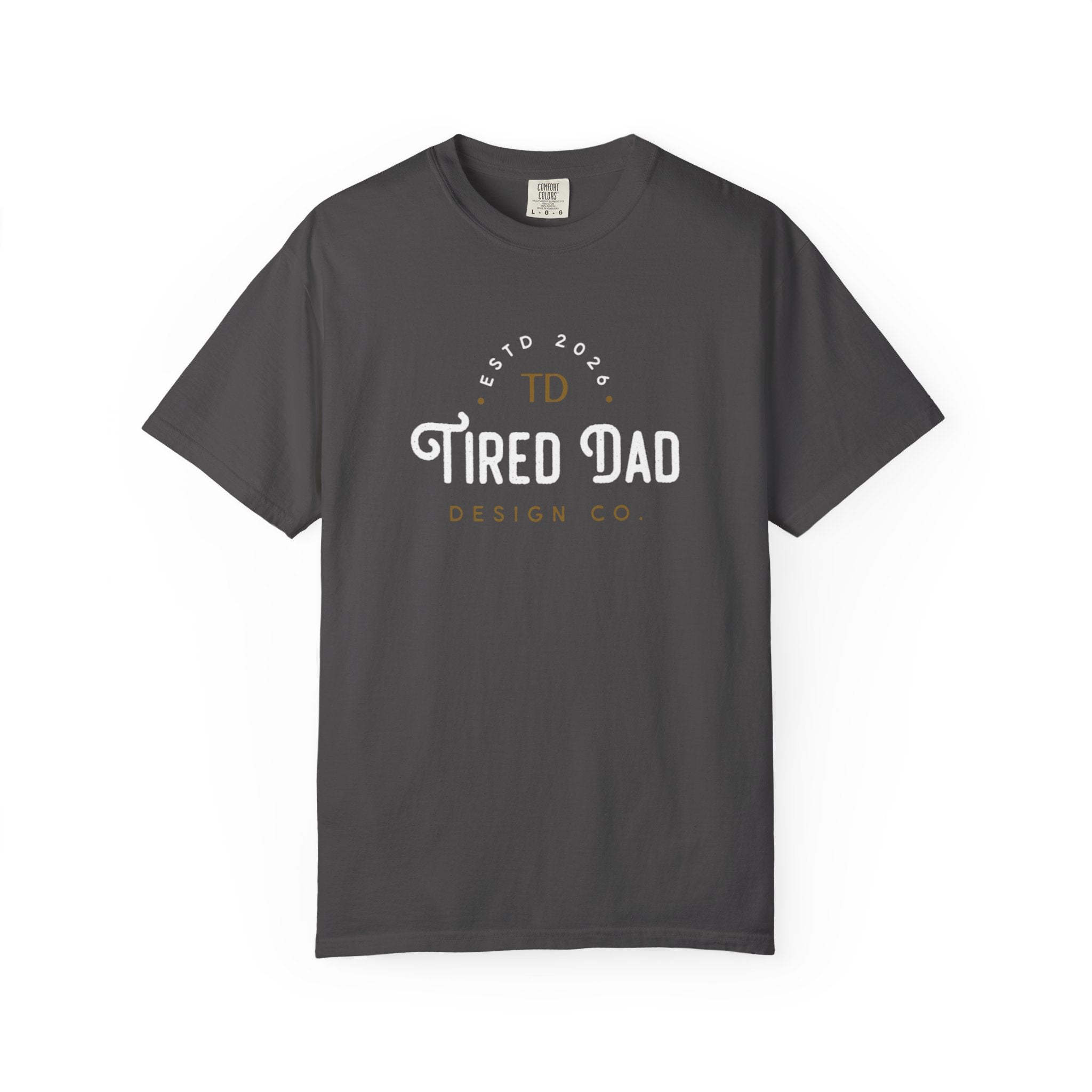 Tired Dad T-Shirt | Vintage Typography Dad Shirt