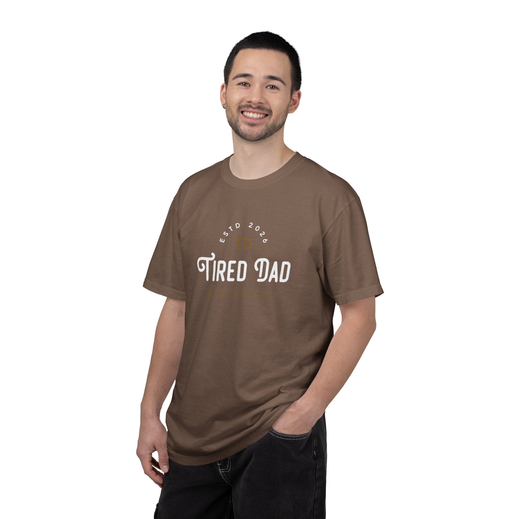 Tired Dad T-Shirt | Vintage Typography Dad Shirt
