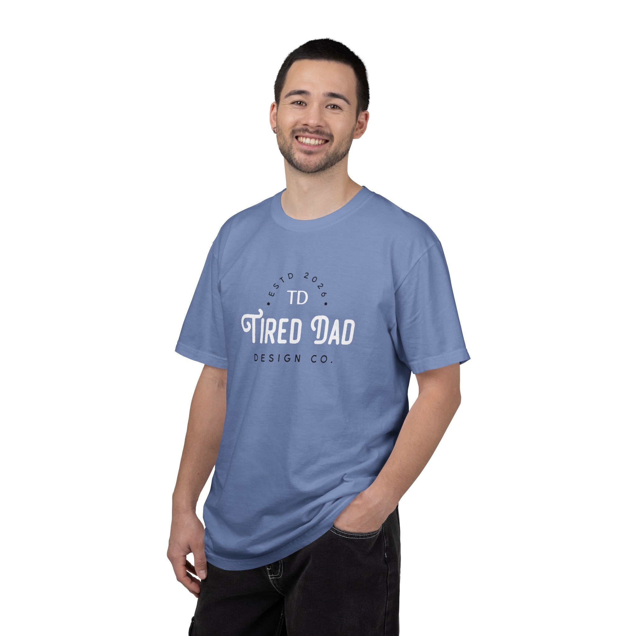 Tired Dad T-Shirt | Vintage Typography Dad Shirt