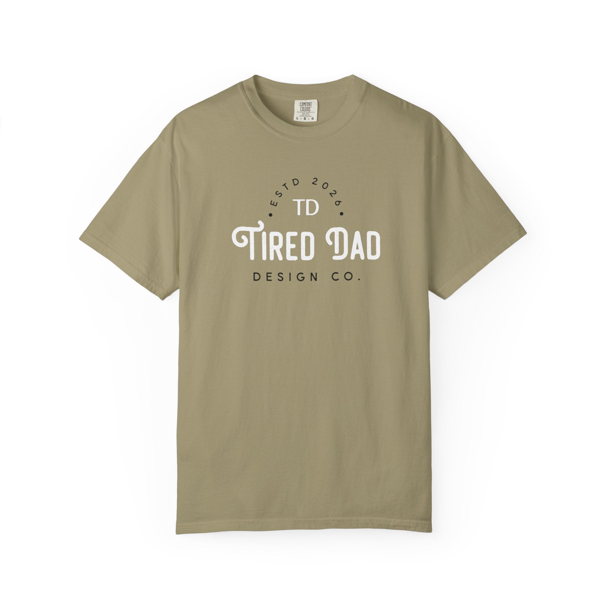 Tired Dad T-Shirt | Vintage Typography Dad Shirt