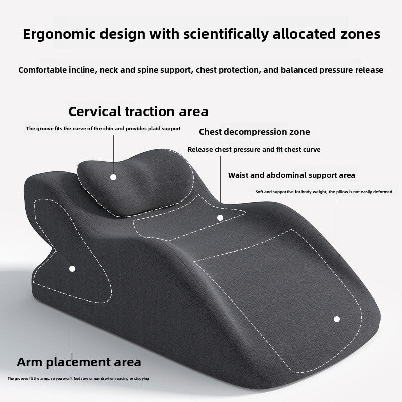 Memory Foam Prone Position Sleeping Pillow for Adults