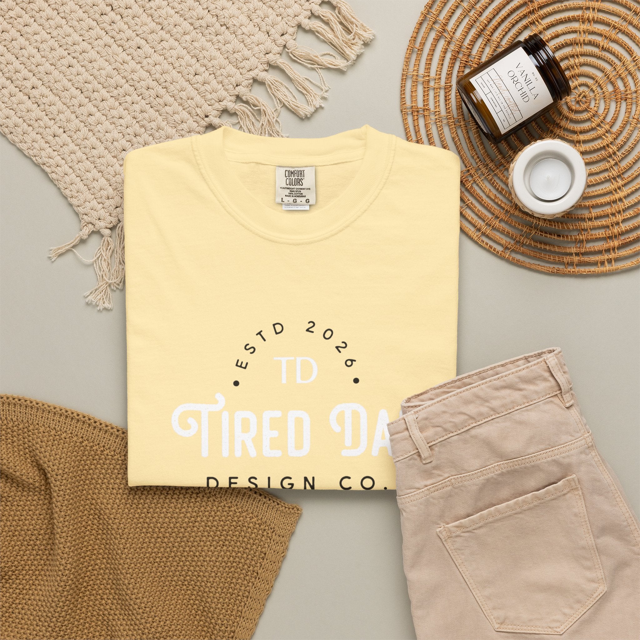 Tired Dad T-Shirt | Vintage Typography Dad Shirt