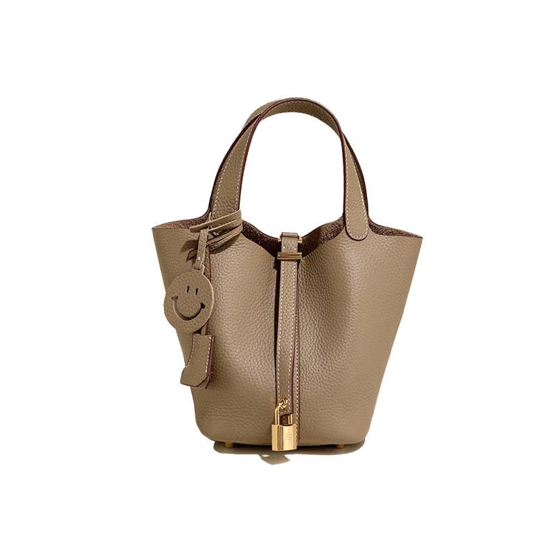 Women's Leather Bucket Bag