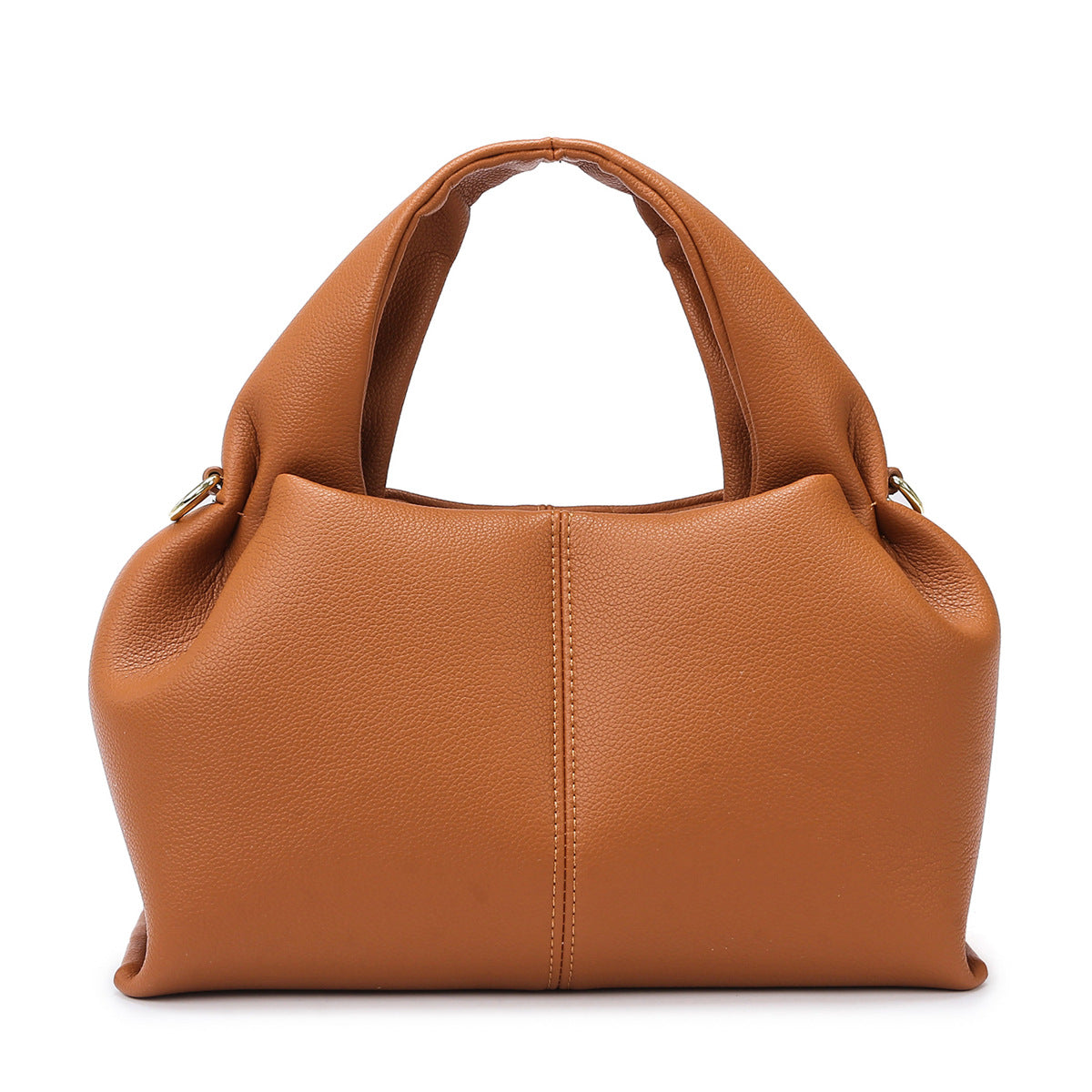 Chic Leather Cloud Shoulder Bag