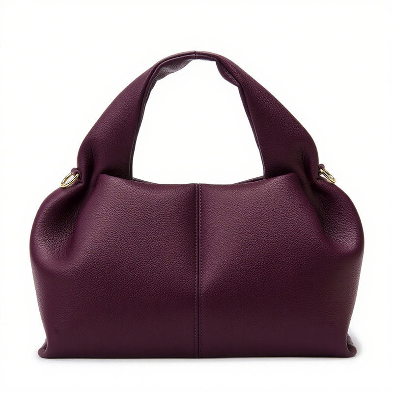 Chic Leather Cloud Shoulder Bag