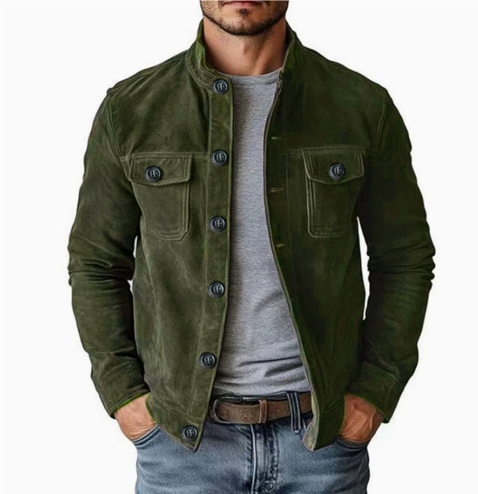 Vintage Men's Casual Motorcycle Jacket