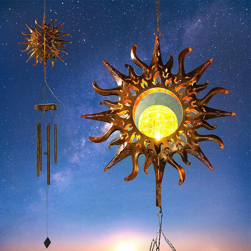 Solar Powered Wind Chime Garden Light
