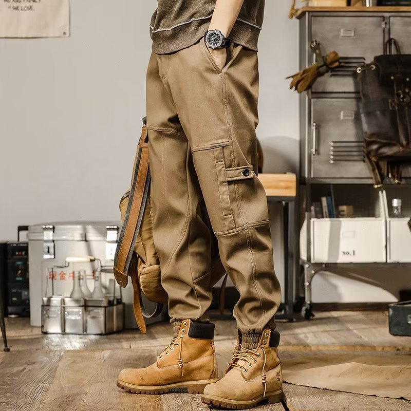 American Retro Heavyweight Workwear Casual Pants
