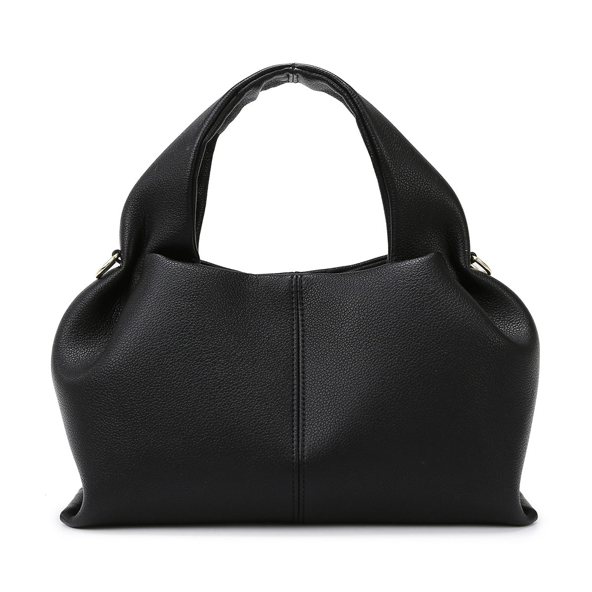 Chic Leather Cloud Shoulder Bag
