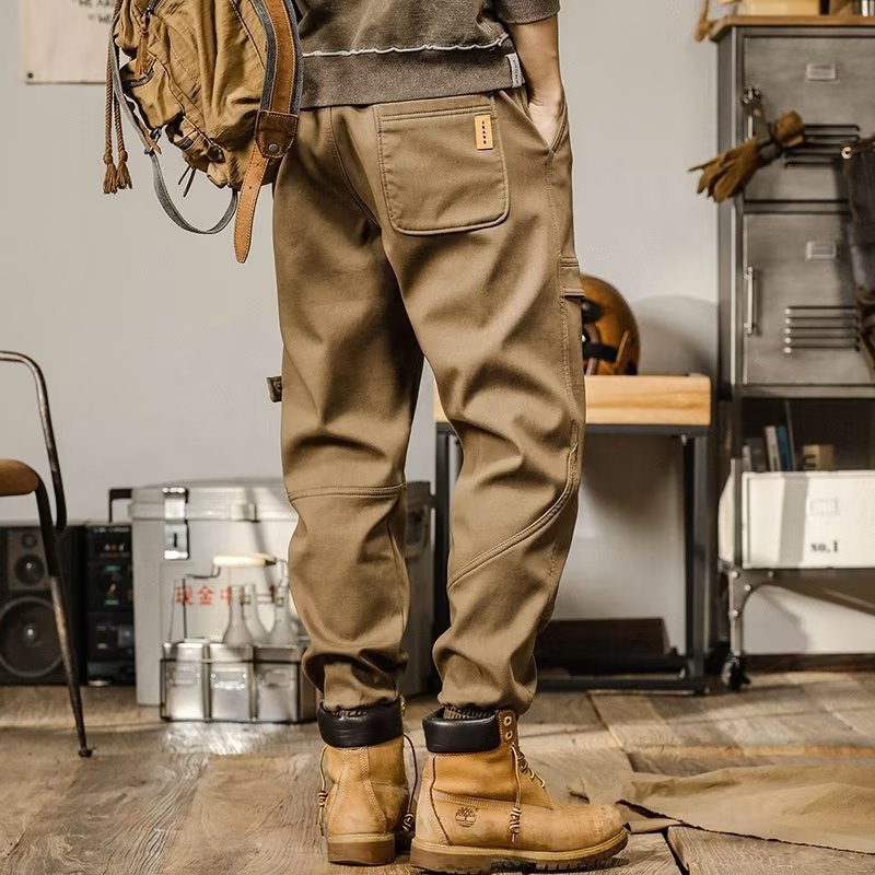 American Retro Heavyweight Workwear Casual Pants