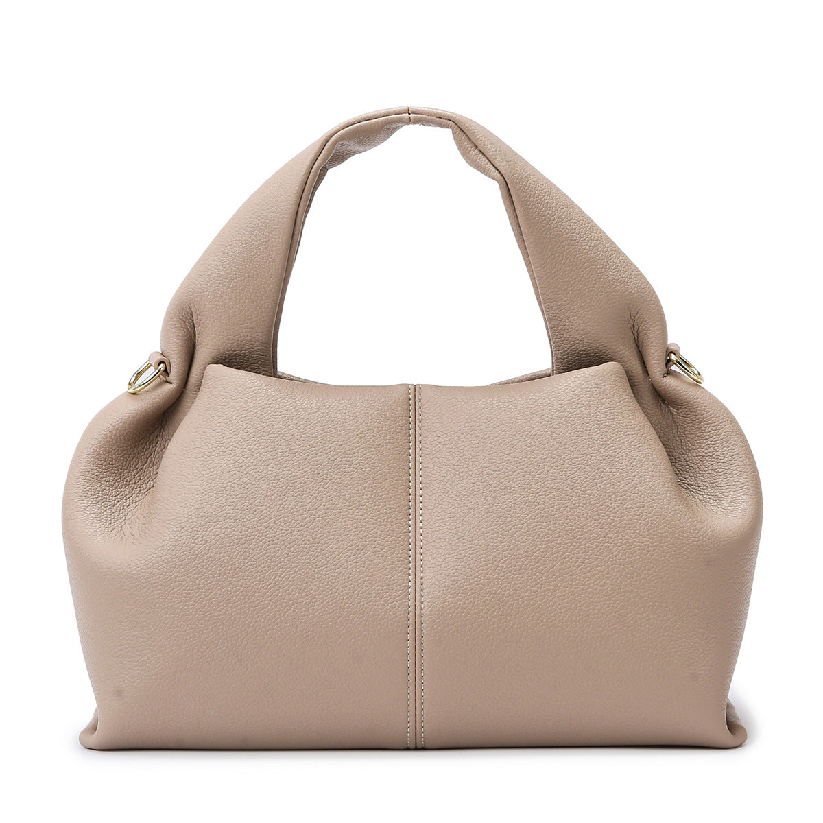 Chic Leather Cloud Shoulder Bag