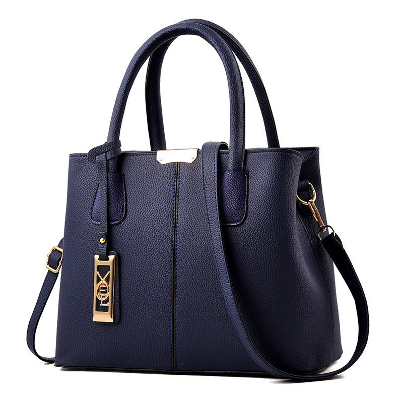 Simple Vegan Leather Women Shoulder Bag