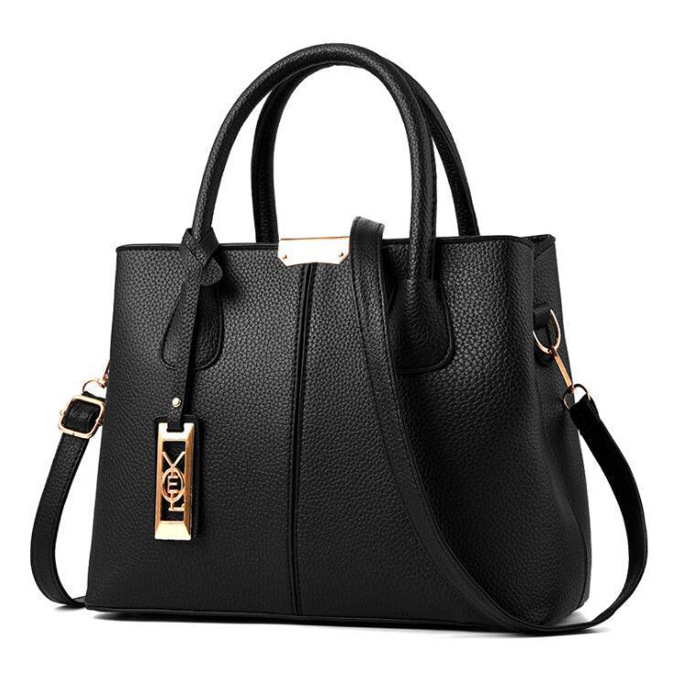 Simple Vegan Leather Women Shoulder Bag